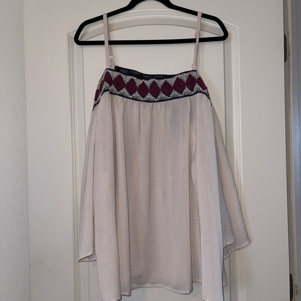 Cold Shoulder Top W/ Beautiful Details